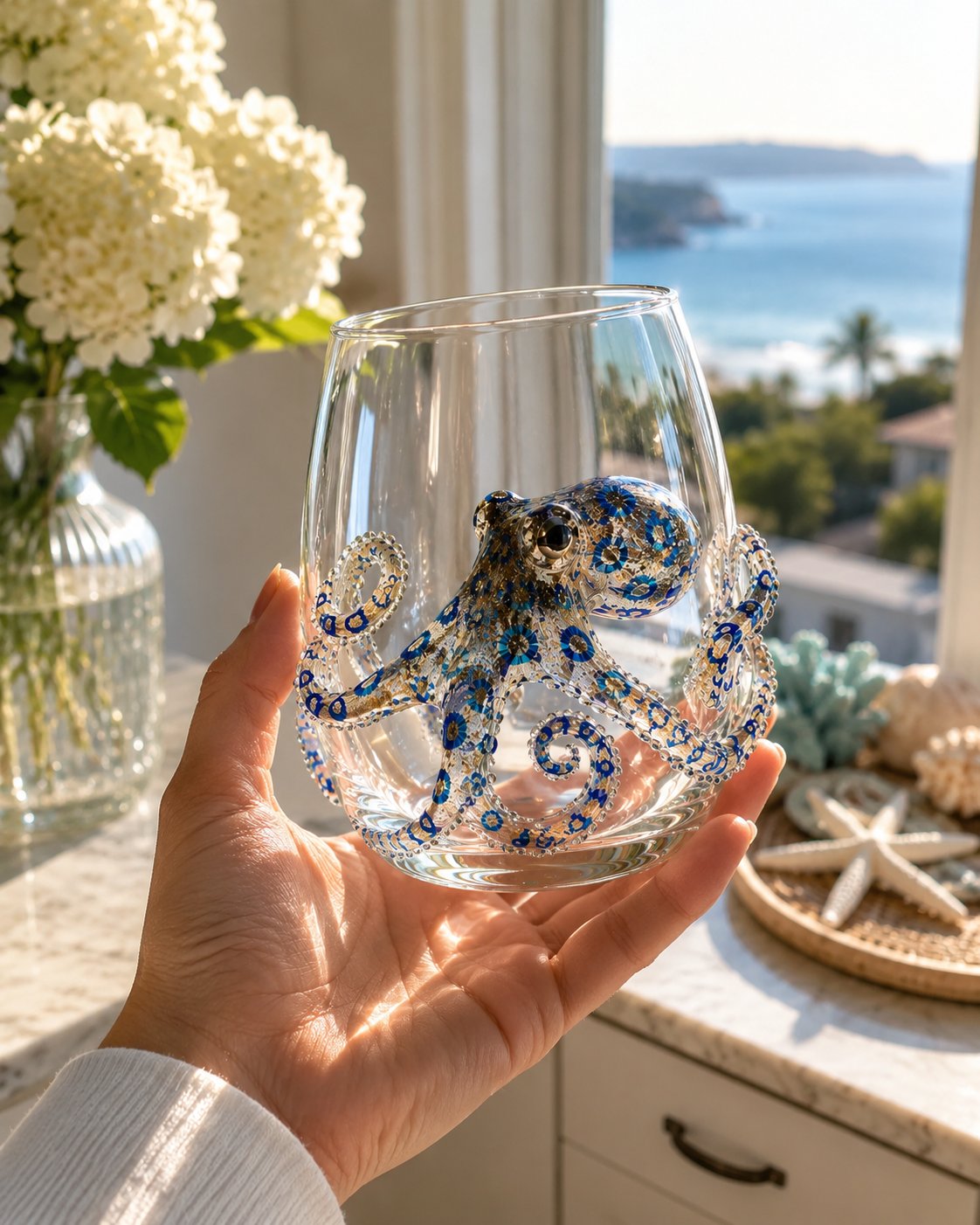 3D Ocean Animal Artisan Glassware Collection