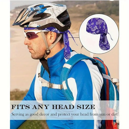 🌞Paisley Cooling Headscarf Cap, Breathable Sweat‑Wicking Sun Protection Head Wrap