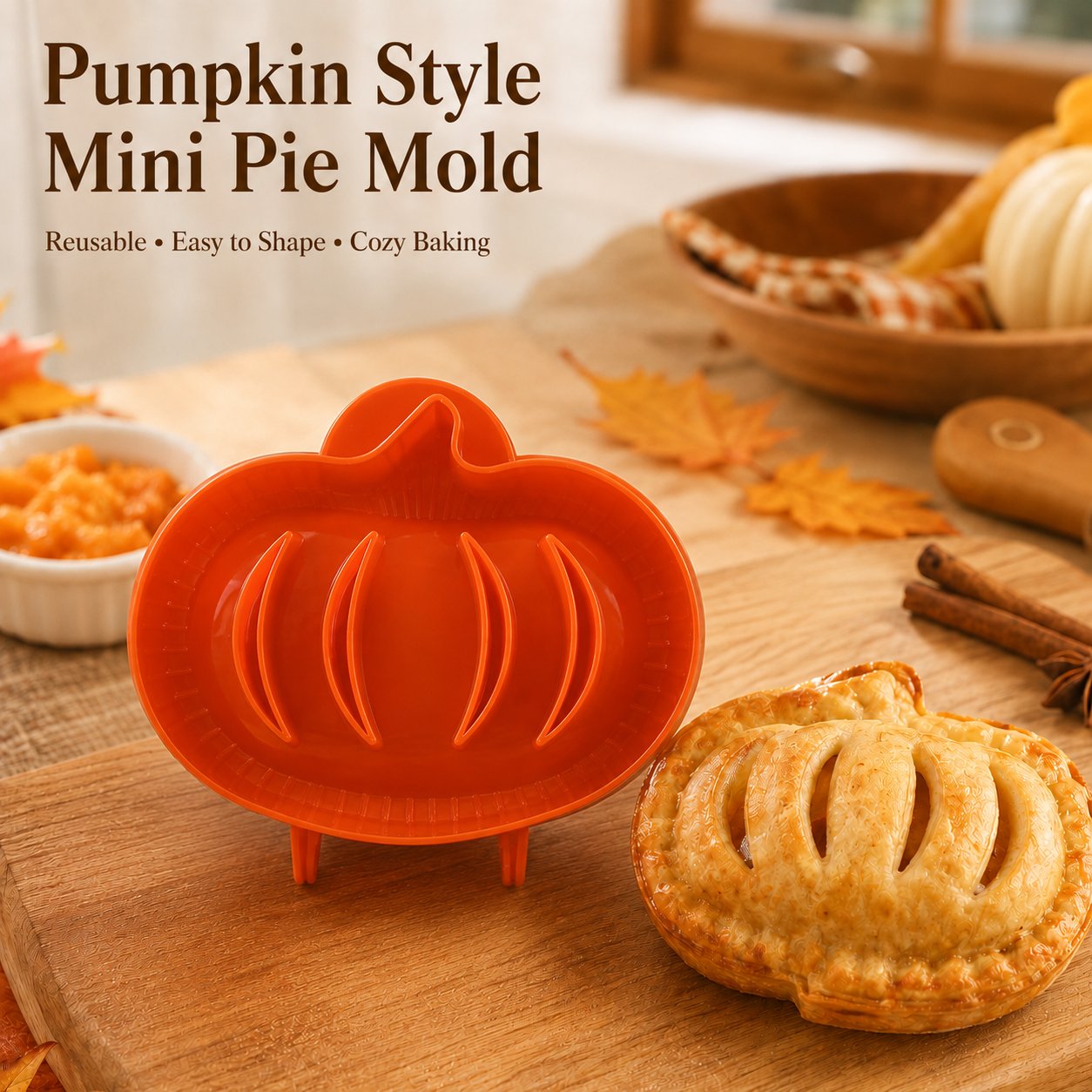 🥧Beginner‑Friendly Mini Hand Pie Press Mold | 6 Shapes Easy Homemade Pastry Dough Press Mould 🍎