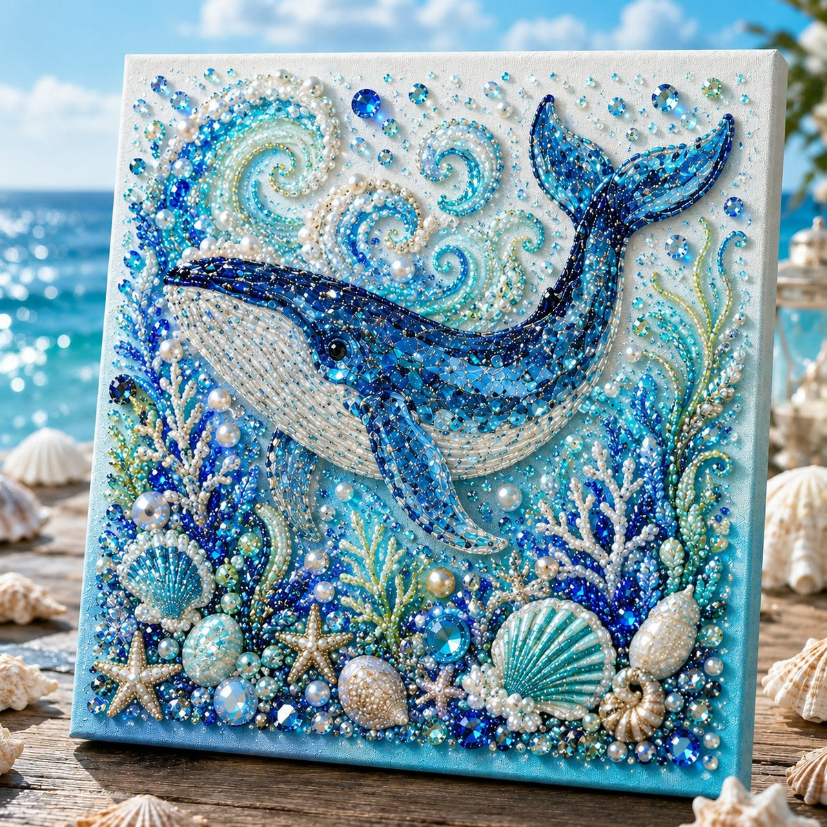 🎁The Perfect Ocean Lover Gift🌊 Ocean Theme Pearl Art DIY Kit
