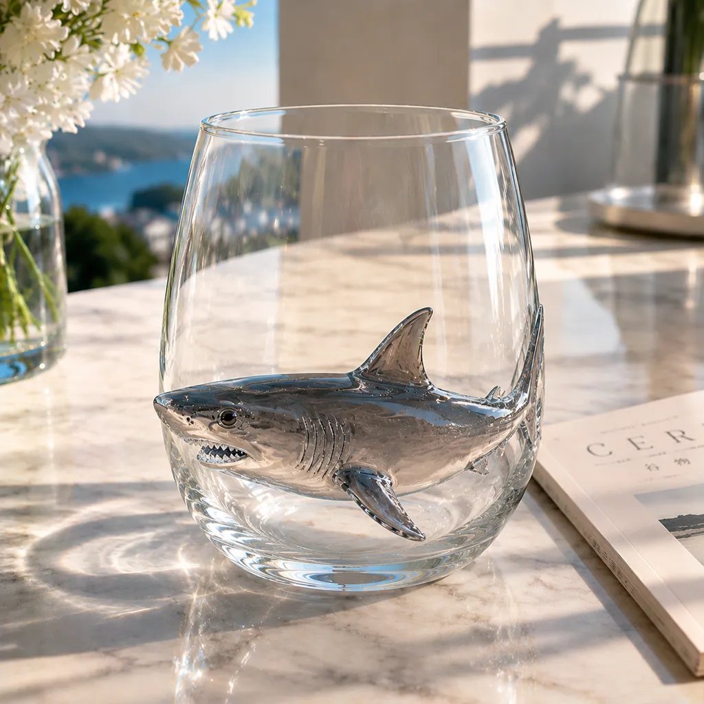 3D Ocean Animal Artisan Glassware Collection