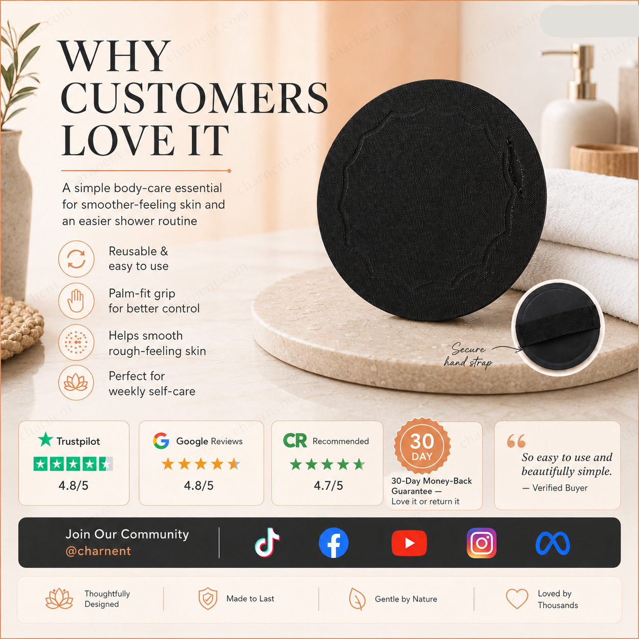 🥳2026 HOT SALE💞50K+ SOLD!🌸 50% OFF! Scrub Bath Pads – Gently exfoliate, unclog pores, reveal brighter skin. Durable rubber, easy to rinse. A little scrub goes a long way! ✨ 🛀