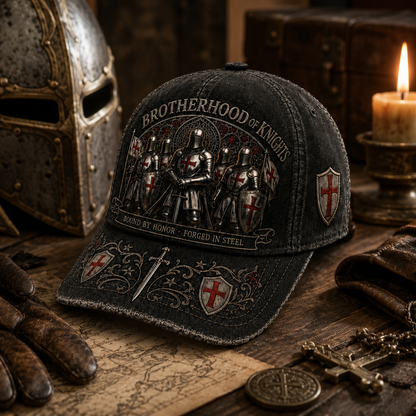⚔️ Bound By Honor, Forged In Steel – Knights Templar Cap