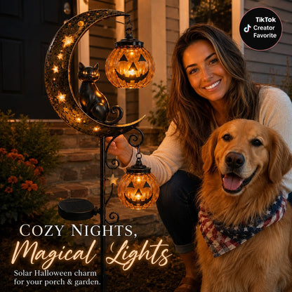 🎃 Halloween Early Bird Sale | 49% OFF Pumpkin Moon Garden Stake Light