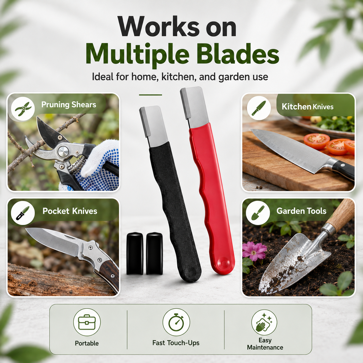 🔪Professional 3‑in‑1 Knife Sharpener | Fast 10‑Second Blade Restore Multi‑Function Kitchen Knife Sharpening Tool