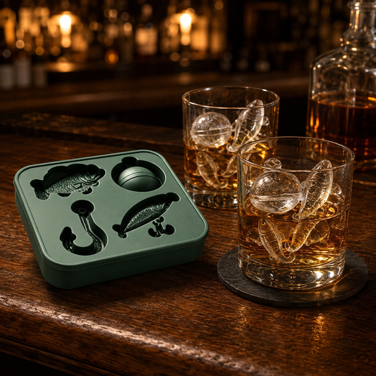 🎣 Fishing-Themed Ice Mold – Fish, Lure, Hook & Bobber  Shapes