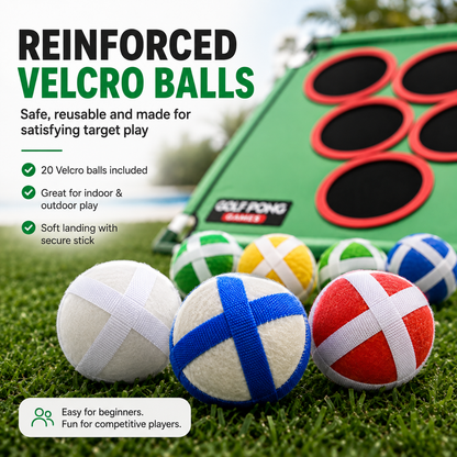 ⛳ Golf Pong Game Set | Complete Golf Pong Kit with 20 Balls, Game Mat & Storage Case for Indoor & Outdoor Play