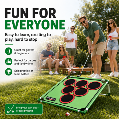 ⛳ Golf Pong Game Set | Complete Golf Pong Kit with 20 Balls, Game Mat & Storage Case for Indoor & Outdoor Play