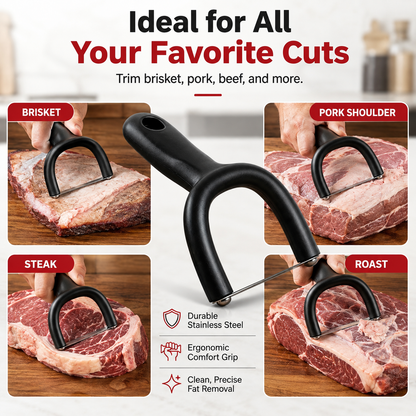 🔥 54% OFF! 🥩 Handheld Fat Trimmer for Beef & Pork BBQ Prep
