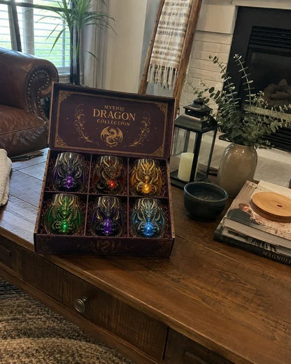 Mythic Dragon Glass Art Cup – Handcrafted Fantasy Whiskey Glass