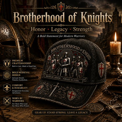 ⚔️ Bound By Honor, Forged In Steel – Knights Templar Cap