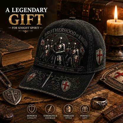 ⚔️ Bound By Honor, Forged In Steel – Knights Templar Cap