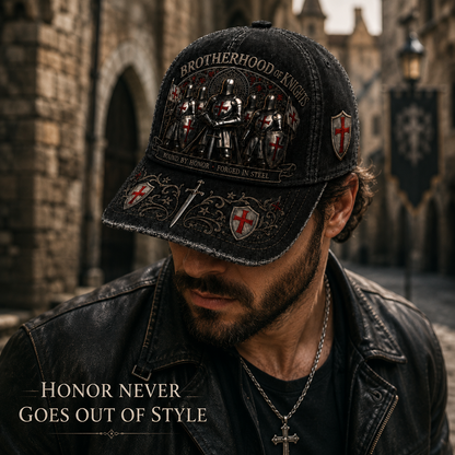 ⚔️ Bound By Honor, Forged In Steel – Knights Templar Cap