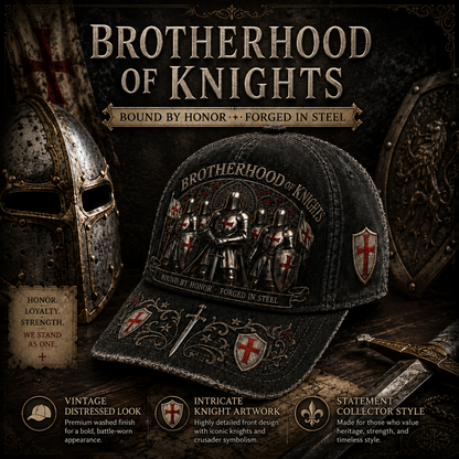 ⚔️ Bound By Honor, Forged In Steel – Knights Templar Cap