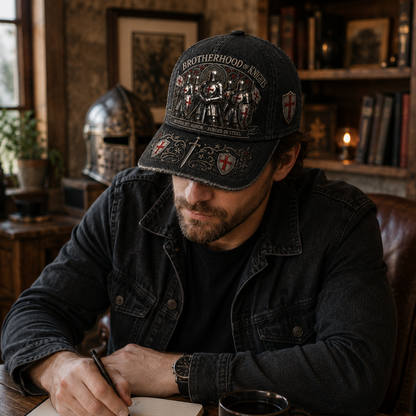 ⚔️ Bound By Honor, Forged In Steel – Knights Templar Cap