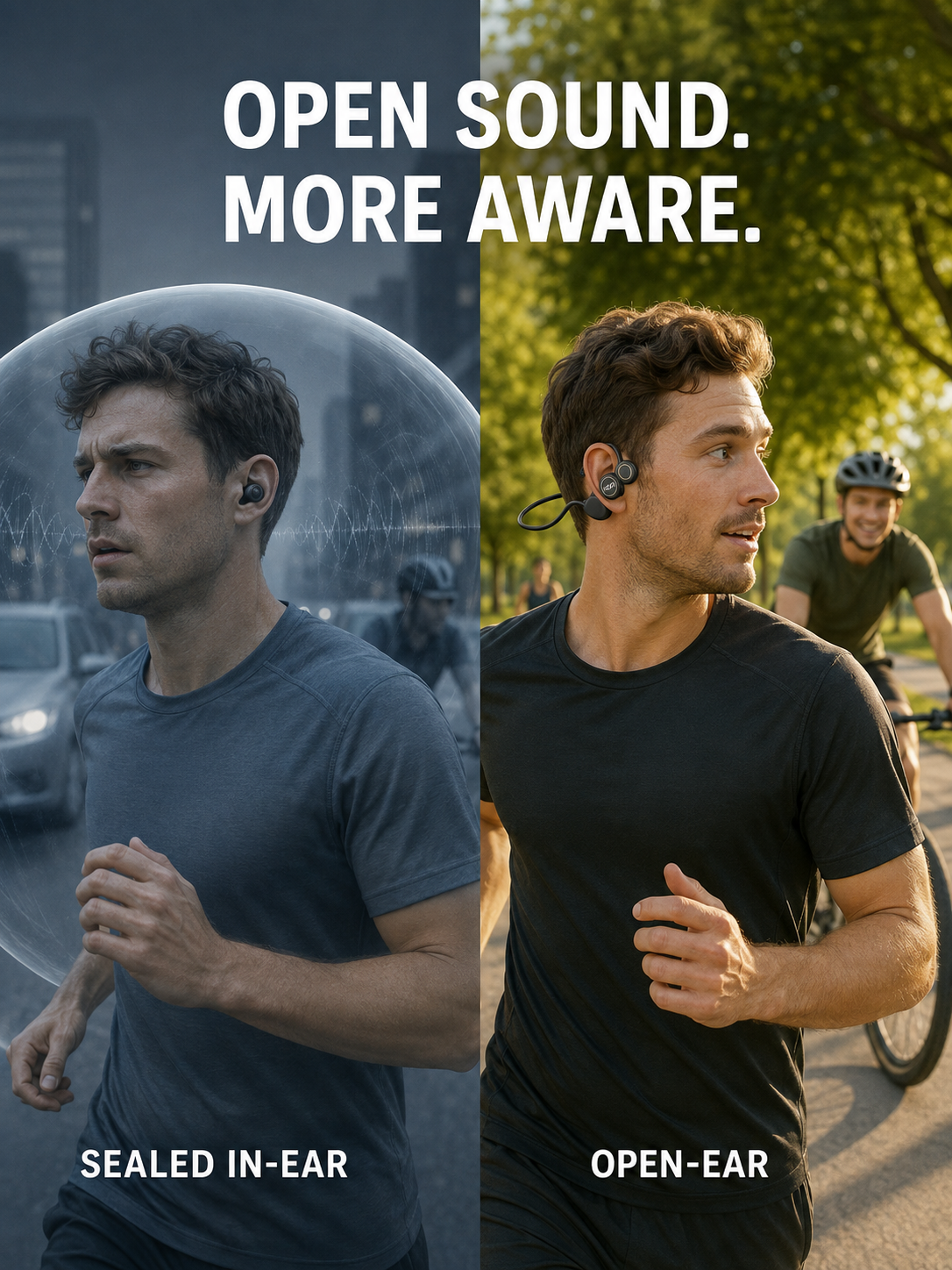 🔥 Hot Deal Open-Ear Neckband Bluetooth 6.0 Headphones – HiFi Stereo, ENC Calls & Sweatproof