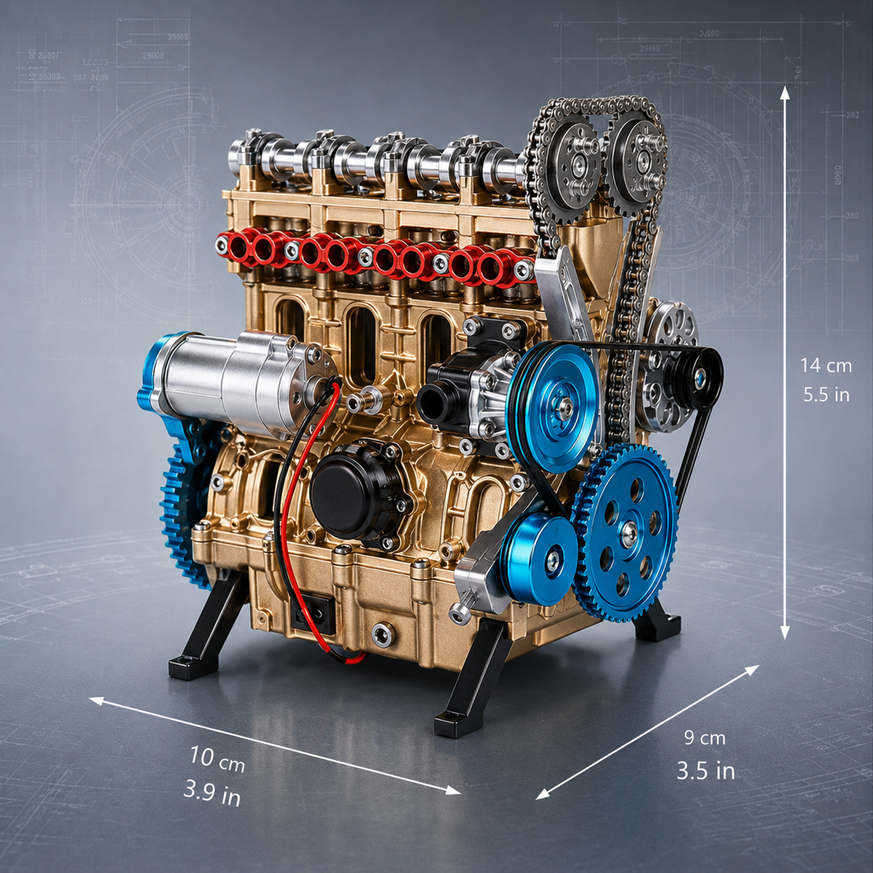 🏎️🛠️The Ultimate Desktop Masterpiece: Miniature V8 Small-Block Static Model Kit