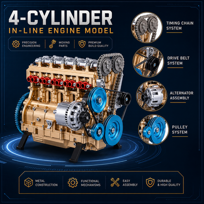 🏎️🛠️The Ultimate Desktop Masterpiece: Miniature V8 Small-Block Static Model Kit