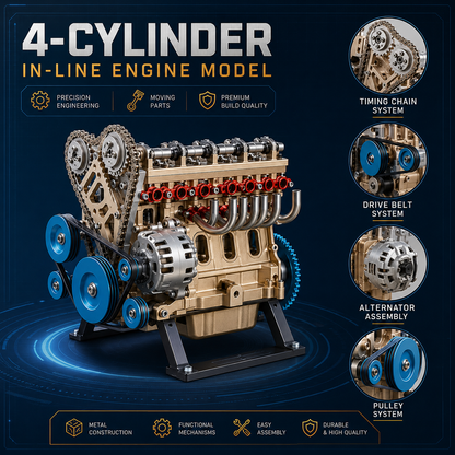 🏎️🛠️The Ultimate Desktop Masterpiece: Miniature V8 Small-Block Static Model Kit