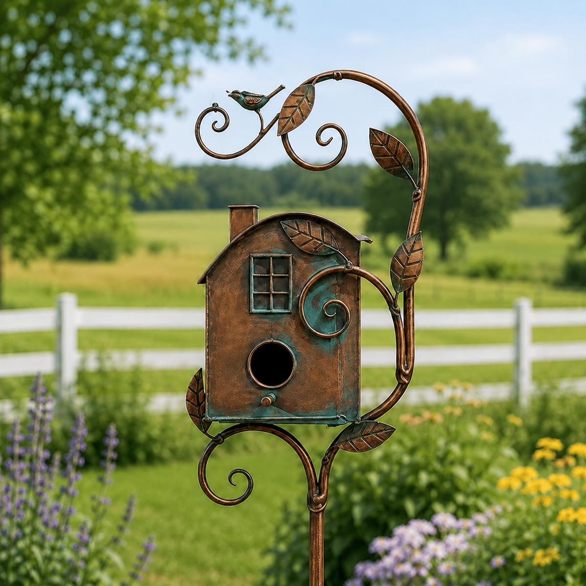 🔥Last Day 50% OFF Sola🔥-❤🐦Handmade Iron Birdhouse❤