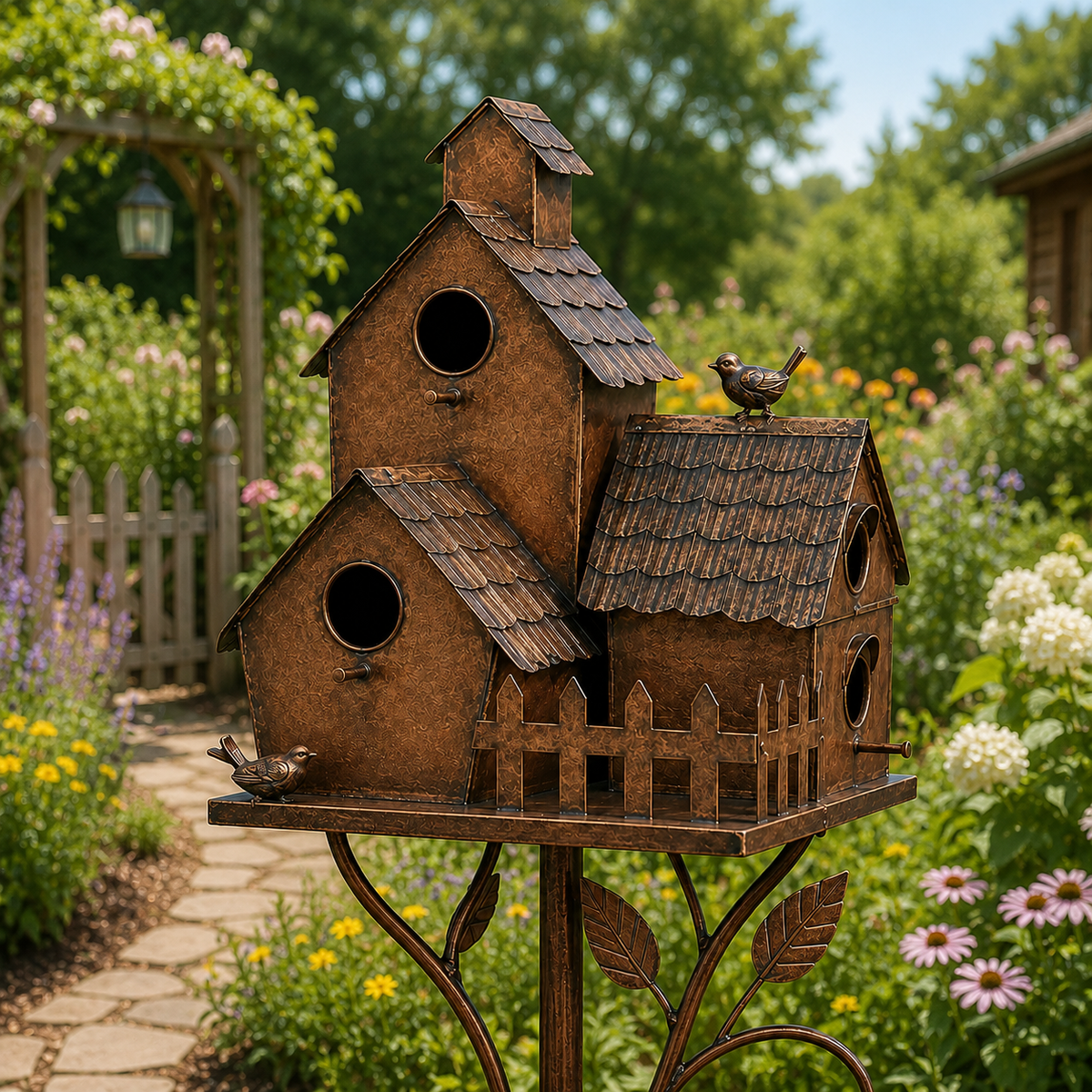 🔥Last Day 50% OFF Sola🔥-❤🐦Handmade Iron Birdhouse❤