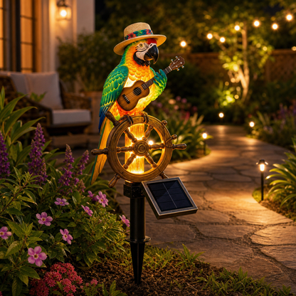 🔥Last Day 49% OFF Sola🔥-🌴Powered Parrot Garden Light- 'Welcome to Paradise'