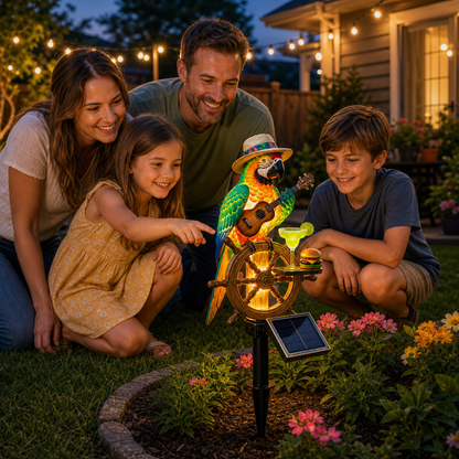 🔥Last Day 49% OFF Sola🔥-🌴Powered Parrot Garden Light- 'Welcome to Paradise'