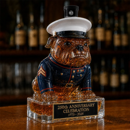 🔥 Limited-Time Offer | 250th Anniversary Military-Inspired Bulldog Whiskey Decanter Set