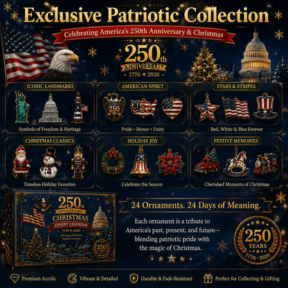 🗽🇺🇸 250th Anniversary Christmas Advent Calendar 🎁BUY 2 ✈ FREE SHIPPING