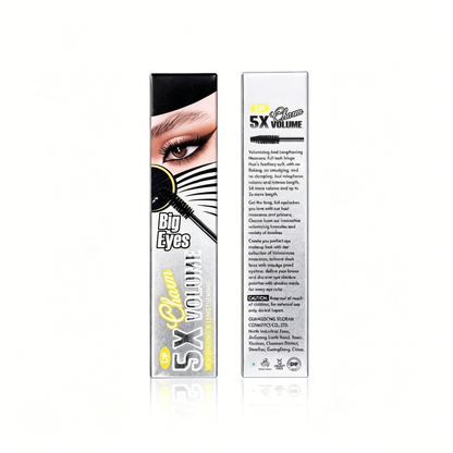 Silver Tubing Mascara - Waterproof, Sweat-Proof, Non-Smudging Makeup Mascara for Dense Curls, Slender Lengthening Lashes, Voluminous European-American Styled Eyelash Base, Lengthening Mascara,summervibes