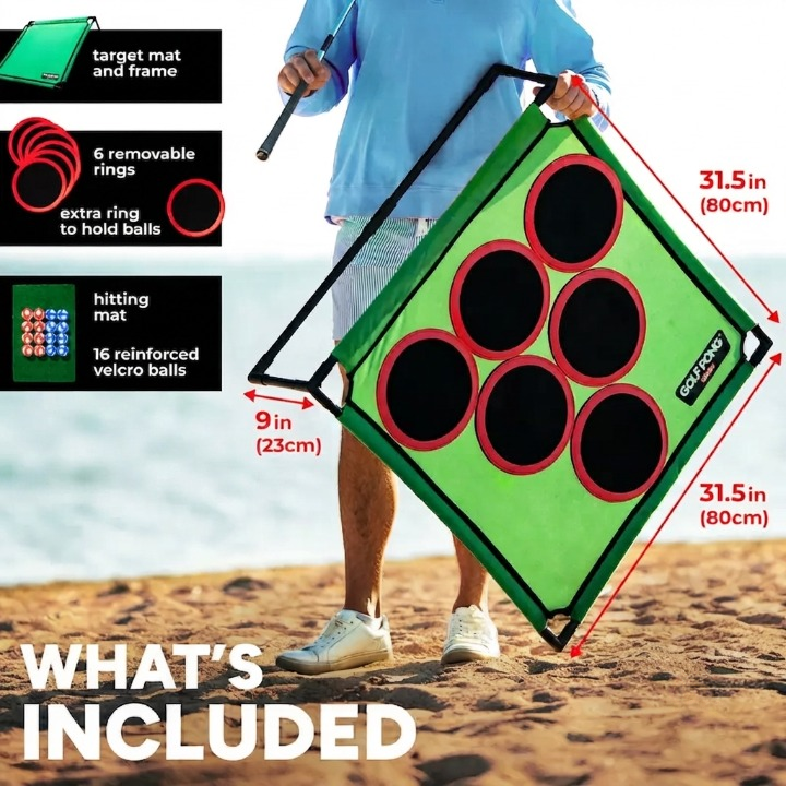 ⛳ Golf Pong Game Set | Complete Golf Pong Kit with 20 Balls, Game Mat & Storage Case for Indoor & Outdoor Play