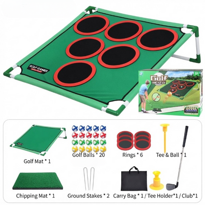 ⛳ Golf Pong Game Set | Complete Golf Pong Kit with 20 Balls, Game Mat & Storage Case for Indoor & Outdoor Play