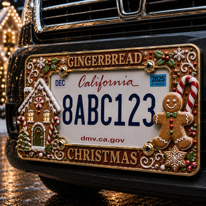 🔥LAST DAY 70% OFF 🎄Christmas License Plate Frame | Festive Holiday Car Decor License Plate Cover