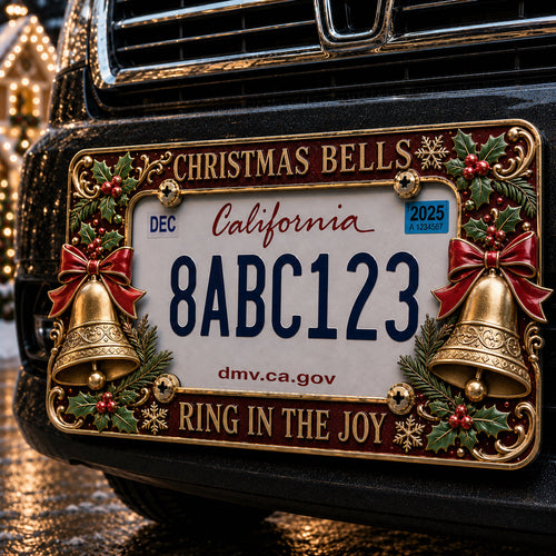 🔥LAST DAY 70% OFF 🎄Christmas License Plate Frame | Festive Holiday Car Decor License Plate Cover