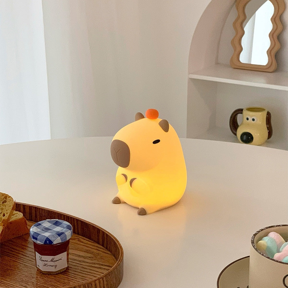 Night Light USB‑Charged Silicone Pat‑Style Bedside Lamp For Bedrooms, Eye‑Protective Night Light For Feeding, Mood Lighting, And Bathroom Use