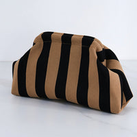 Black & Camel Thin Stripe