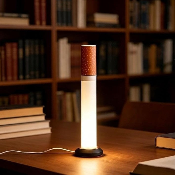 🚬 Cigarette Tube Shaped Style Floor Lamp | Retro Industrial Novelty Ambient  Light