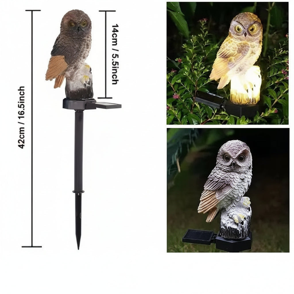🦉Brighten your garden path today Solar Owl Pathway Light