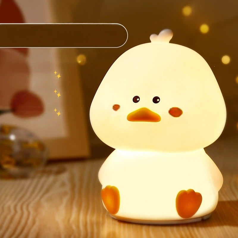 Night Light USB‑Charged Silicone Pat‑Style Bedside Lamp For Bedrooms, Eye‑Protective Night Light For Feeding, Mood Lighting, And Bathroom Use