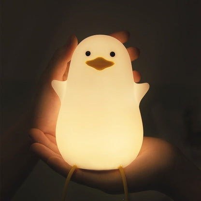 Night Light USB‑Charged Silicone Pat‑Style Bedside Lamp For Bedrooms, Eye‑Protective Night Light For Feeding, Mood Lighting, And Bathroom Use
