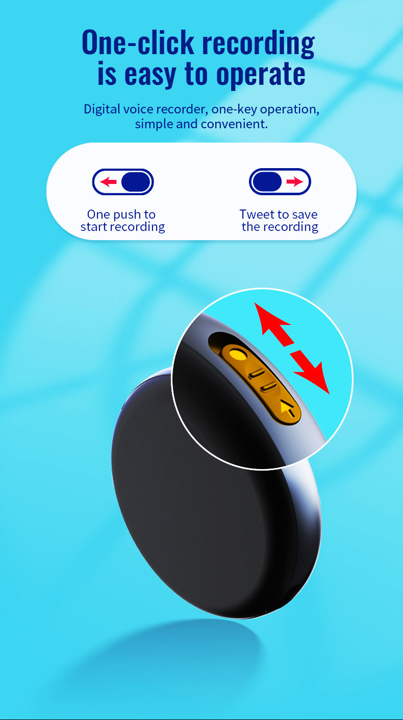 Ultra Magnetic Voice Recorder-One-Touch Recording,Record continuously for 96 hours,HD Noise Reduction,Long Battery,Large Storage,Include OTG adapter
