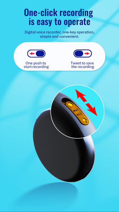 Ultra Magnetic Voice Recorder-One-Touch Recording,Record continuously for 96 hours,HD Noise Reduction,Long Battery,Large Storage,Include OTG adapter