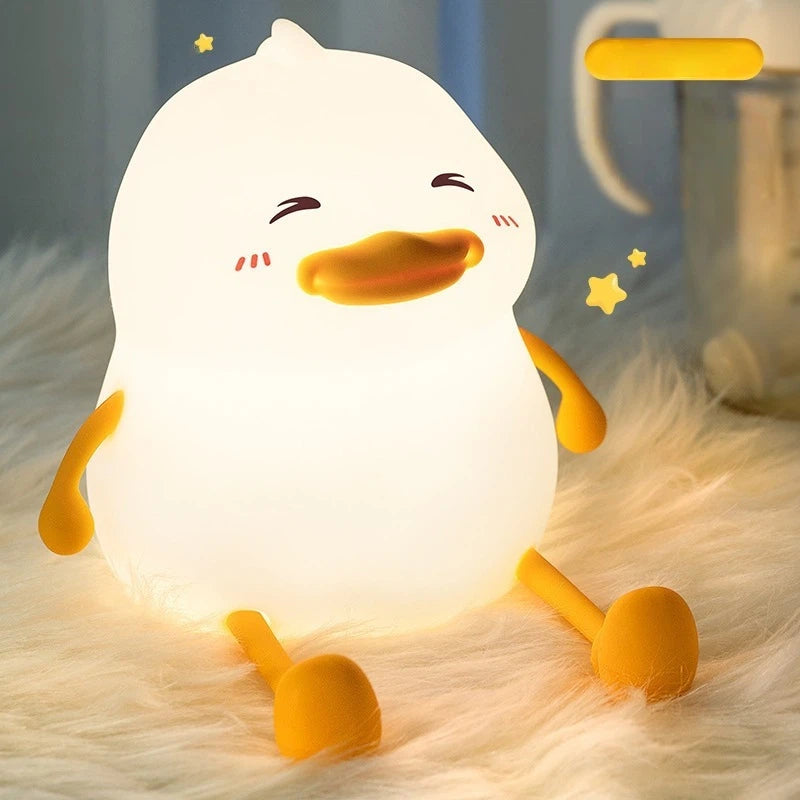 Night Light USB‑Charged Silicone Pat‑Style Bedside Lamp For Bedrooms, Eye‑Protective Night Light For Feeding, Mood Lighting, And Bathroom Use