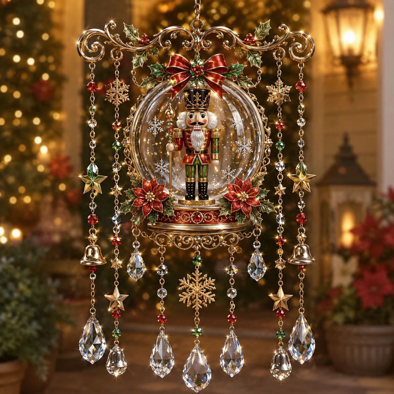 🔥Last Day 49% OFF - Handmade Christmas Stained Glass Window Hanging
