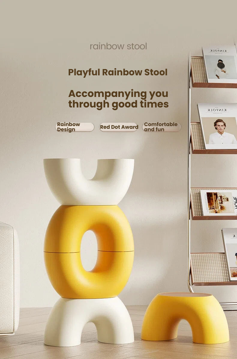 Simple Ring-shaped Rainbow Thickened Stool