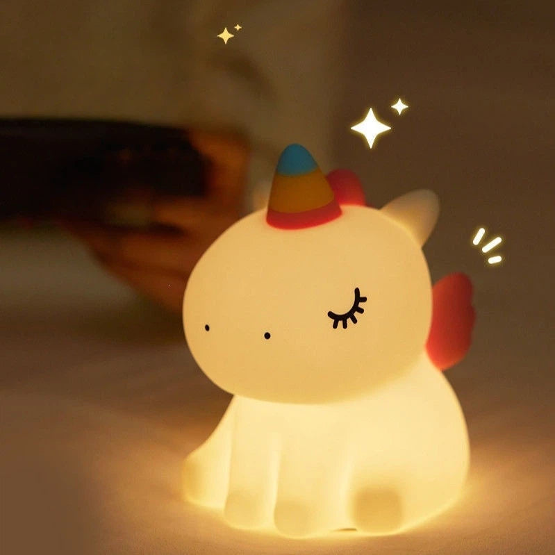 Night Light USB‑Charged Silicone Pat‑Style Bedside Lamp For Bedrooms, Eye‑Protective Night Light For Feeding, Mood Lighting, And Bathroom Use