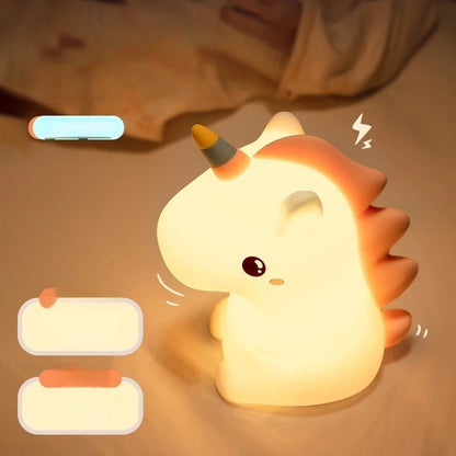 Night Light USB‑Charged Silicone Pat‑Style Bedside Lamp For Bedrooms, Eye‑Protective Night Light For Feeding, Mood Lighting, And Bathroom Use