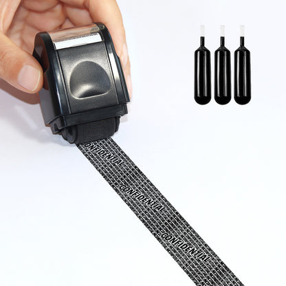 🔥🔥Privacy Protection Security Roller Stamp — Address & Billing Info Blocker, Home & Office Mailing Essentials 100m Long-Lasting Roll