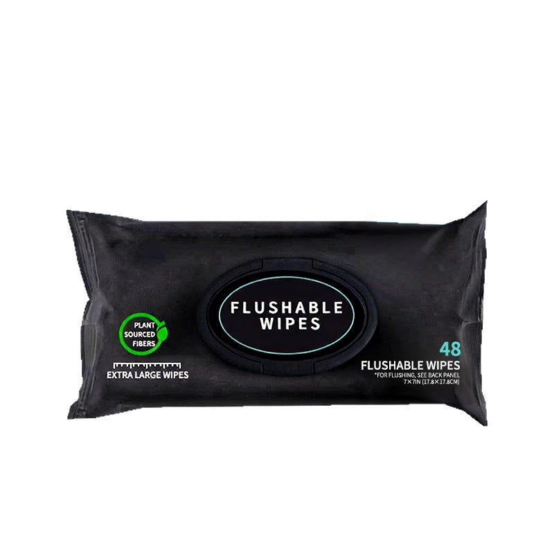 DUDE Wipes Unscented Adult Flushable Wet Wipes, Sensitive Skin, 288 Count | 6 packs of 48 extra large flushable butt wipes. Hypoallergenic plastic-free wipes. 99% water, vitamin E, aloe. Septic safe.