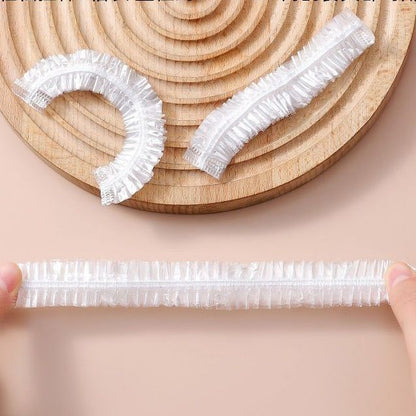 100Pcs Medium Reusable Elastic Plastic Bowl Covers - Kitchen Bread Proofing,